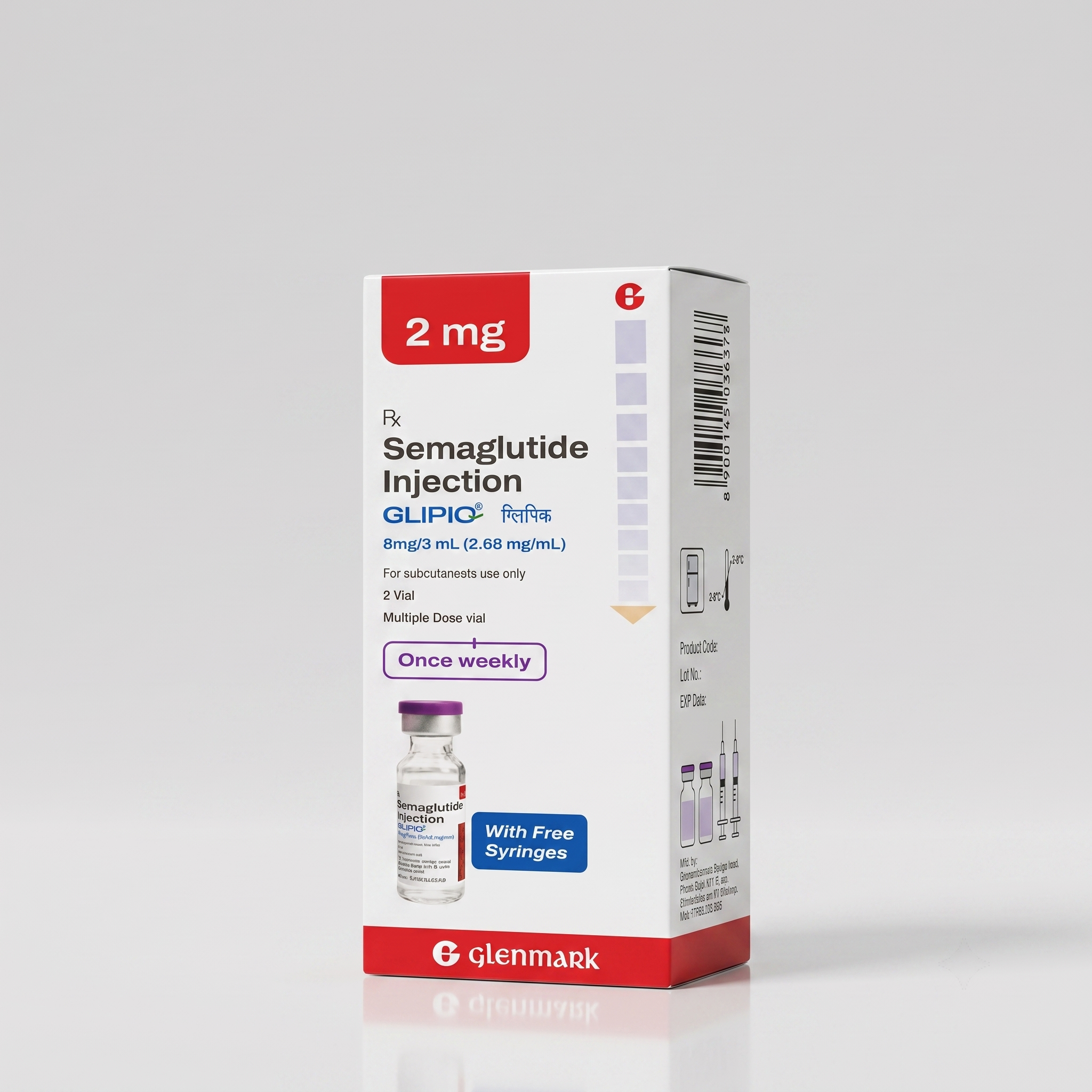 Glipiq 2 mg Injection (Semaglutide)