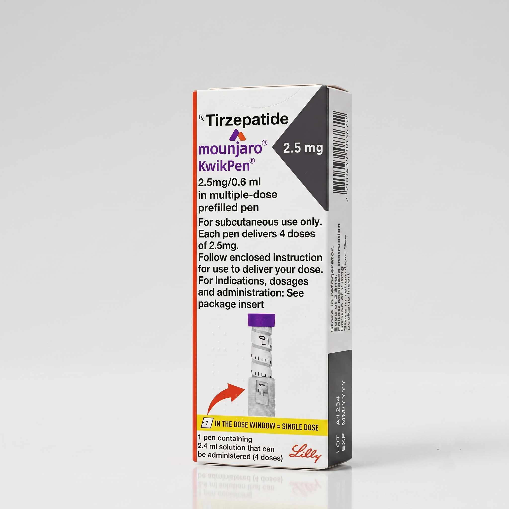 Mounjaro 2.5mg KwikPen (0.6ml per dose 2.4ml Total) – Starter Dose