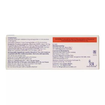 Ozempic 1mg Pre Filled Pen 3ml solution for weekly type 2 diabetes and weight loss injection