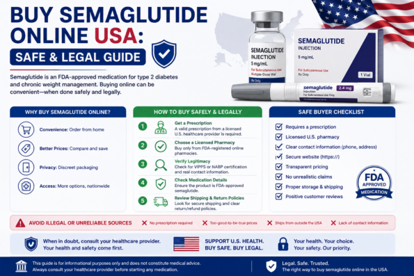 A complete guide on how to safely Buy Semaglutide Online USA in 2026.