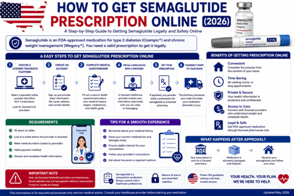 How to Get Semaglutide Prescription Online in the USA - 2026 Step-by-Step Guide